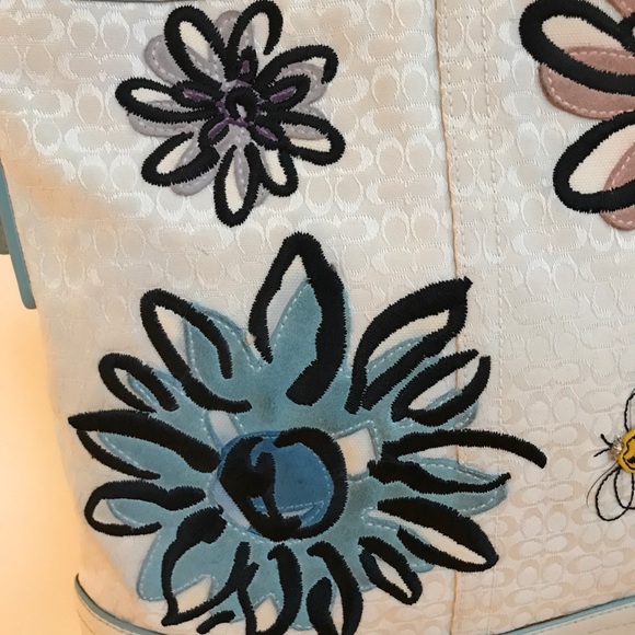 SOLD!!  COACH Leather and Fabric Shoulder Bag - FINAL MARKDOWN!! - Picture 3 of 6